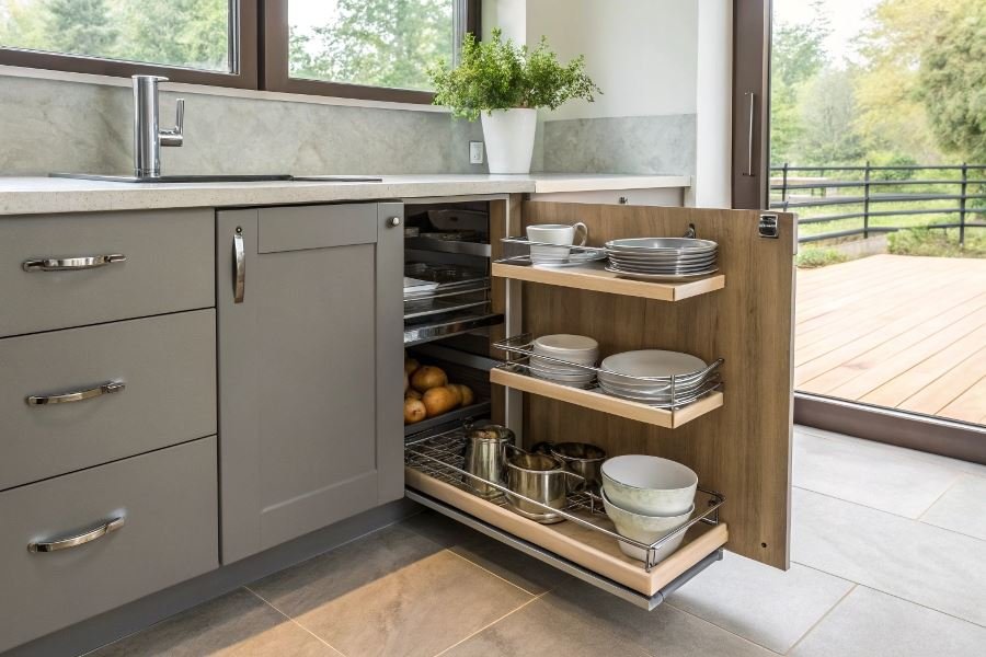 Burchakli oshxona modullari: tanlash va joylashtirish sirlari