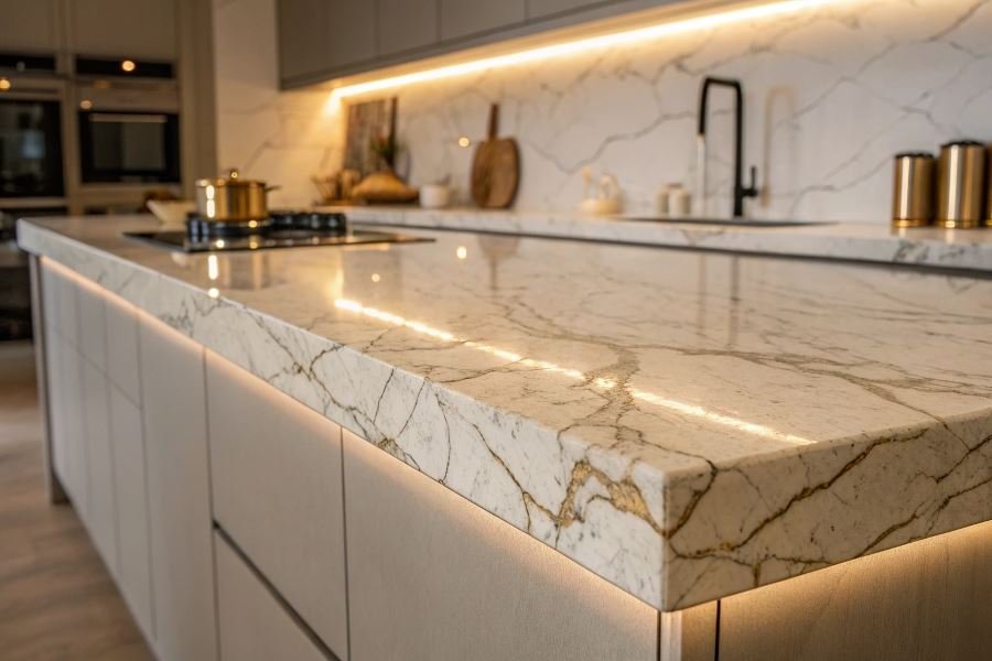 Oshxona stol ustini tanlash: materiallar va mezonlar tahlili