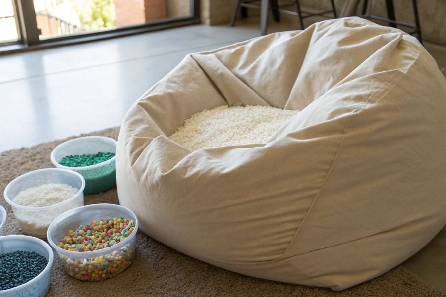 22-bean-bag-filling-secrets-comfort-inside Kreslo-meshka uchun eng yaxshi to’ldiruvchi: tanlash sirlari