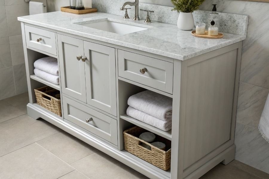 Suvga chidamli vannaxona shkaflari: to’g’ri tanlov sirlari