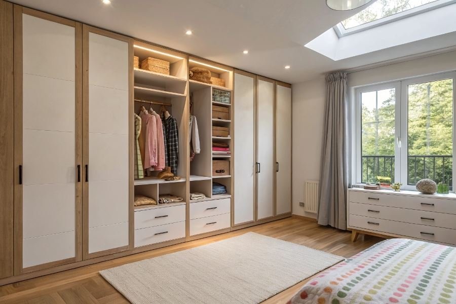 Ikki bola uchun shkaflar: tanlash va joylashtirish sirlari