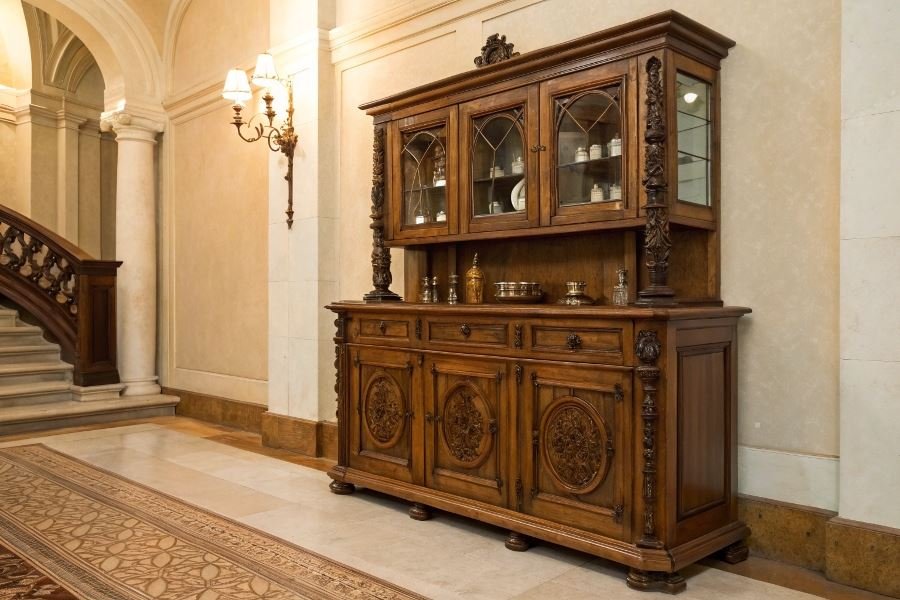 554-classic-buffet-functional-elegance Klassik interyer uchun 3 ta eng mashhur bufet uslublari