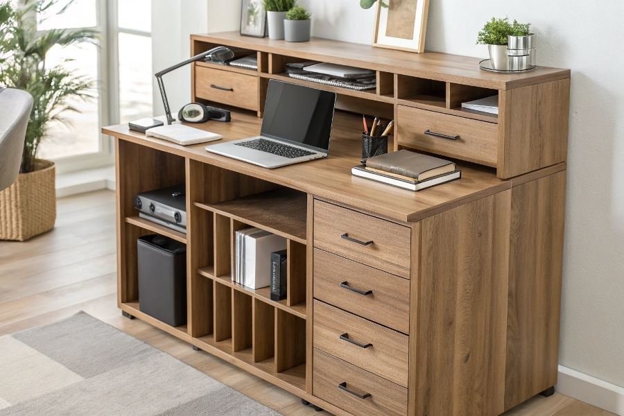 Ko’p funksiyali yozuv stollari: ergonomik yechimlar va dizayn