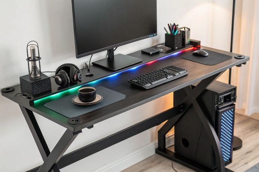 Ko’p funksiyali o’yin stollari: ergonomik dizayn va aksessuar ushlagichlar