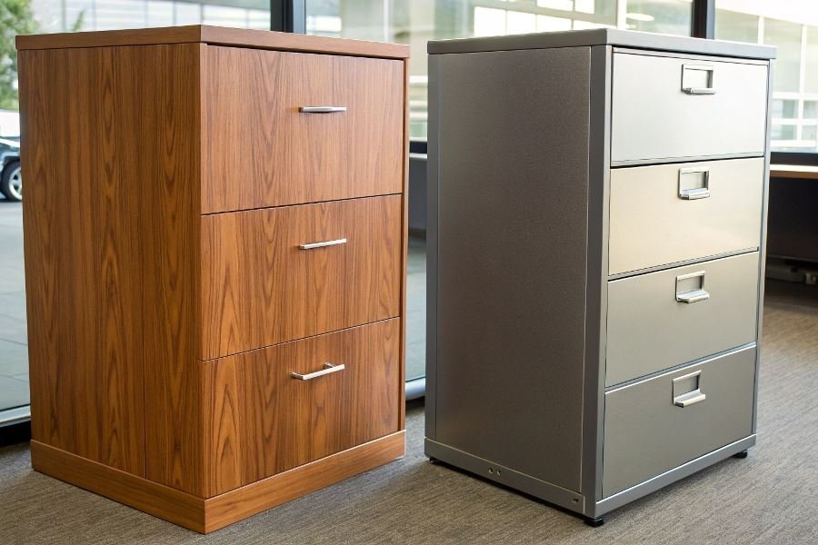 Metall va yog’och hujjat shkaflari: afzallik va tanlov mezonlari