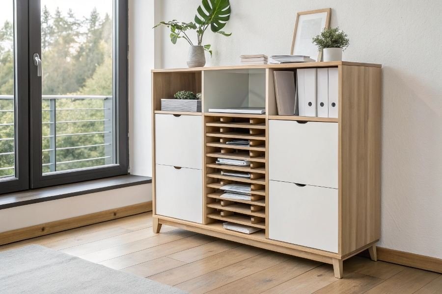 Zamonaviy interyer uchun uslubiy hujjat shkaflari: tanlash sirlari