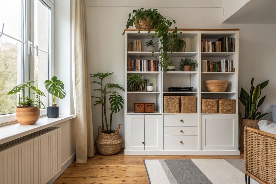 Kichik kvartiralar uchun 3 ta eng qulay shkaf yechimi