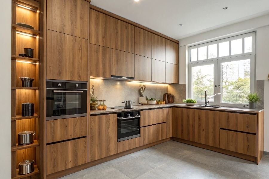 Угловые кухонные гарнитуры: планировка и эргономика