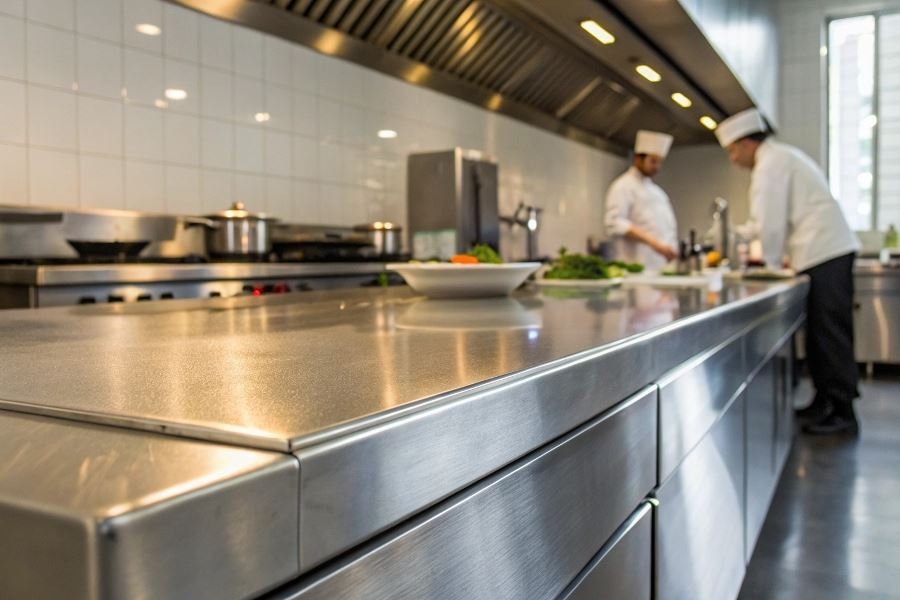 Столешницы из нержавеющей стали: практичный выбор для кухни