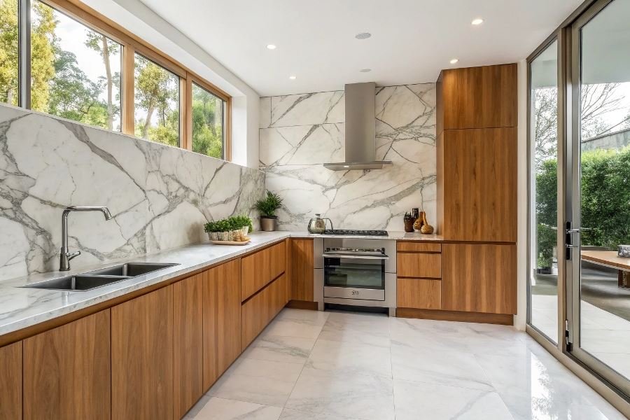 Как подобрать идеальный цвет кухонного фартука к интерьеру