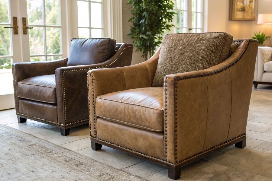 Кожаные или тканевые кресла: руководство по выбору