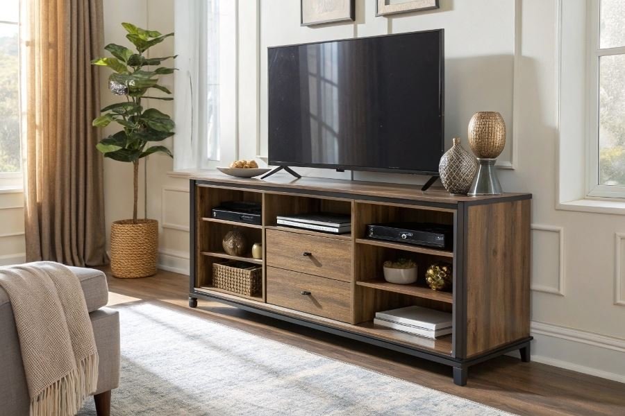 Многофункциональные ТВ-тумбы: выбор и дизайн-решения