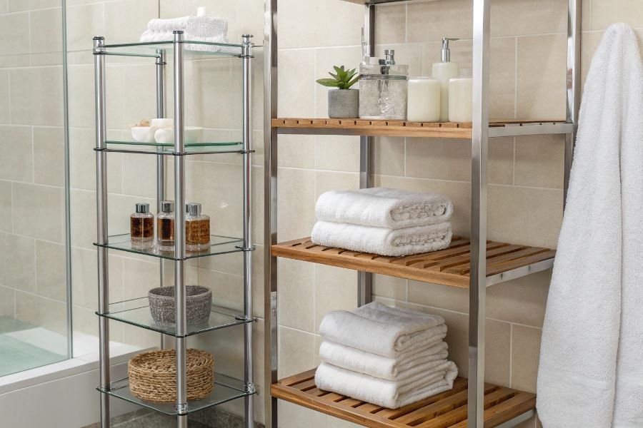 Топ-3 влагостойких материала для полок в ванную комнату