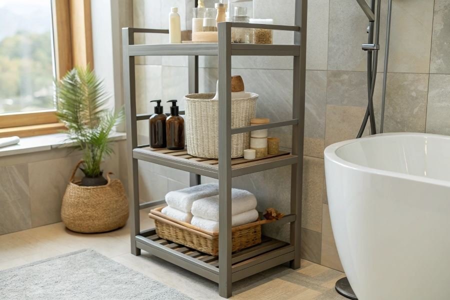 Как выбрать идеальную этажерку для ванной: 5 критериев