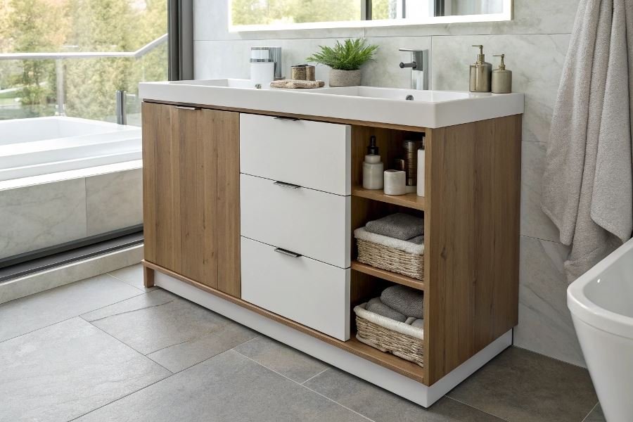 530-bathroom-cabinet-functionality-every-centimeter Шкафы-пеналы для ванной: преимущества и особенности выбора