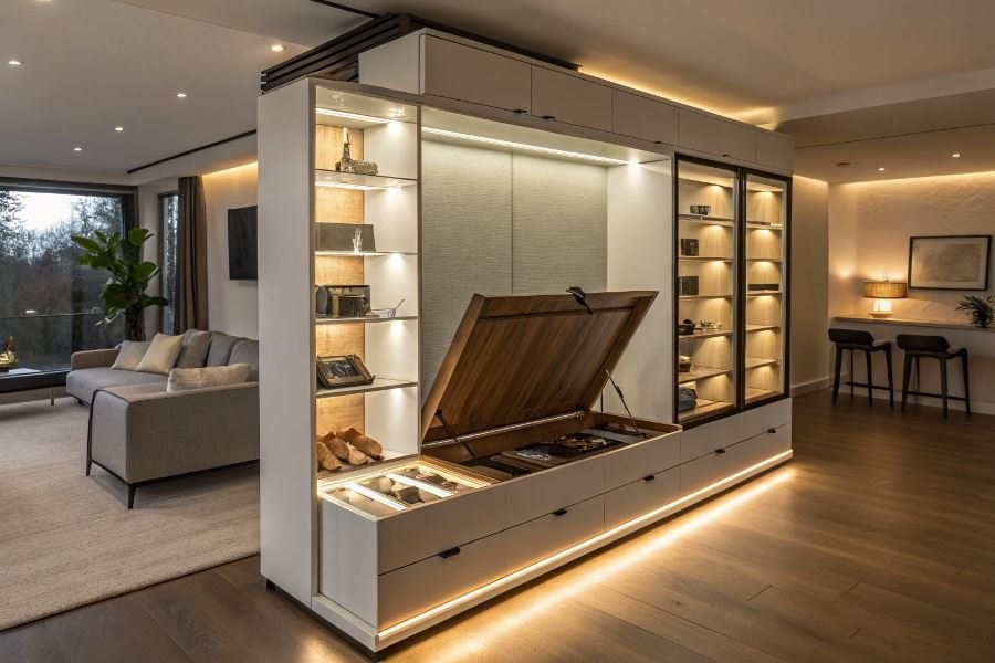 547-illuminated-mezzanine-storage-functionality-meets-aesthetics Антресоли с подсветкой: функциональные решения для дома