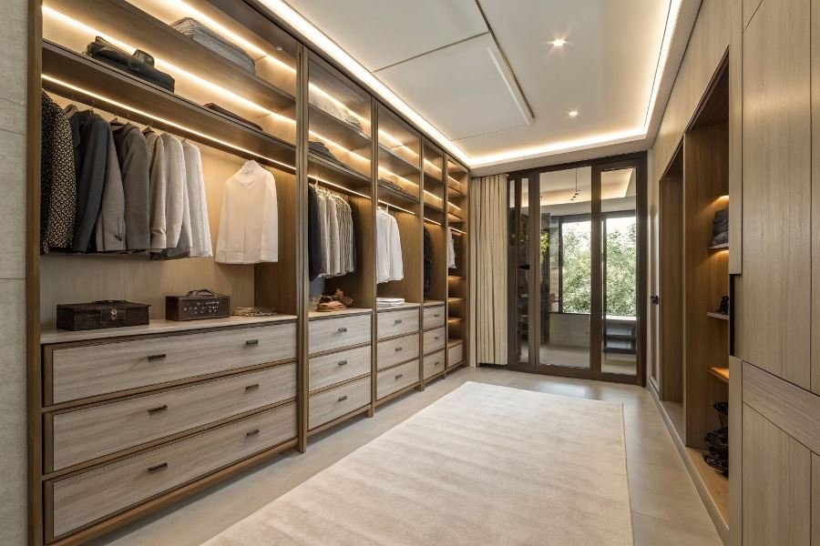 Антресоли для гардеробной: выбор и установка в 2025