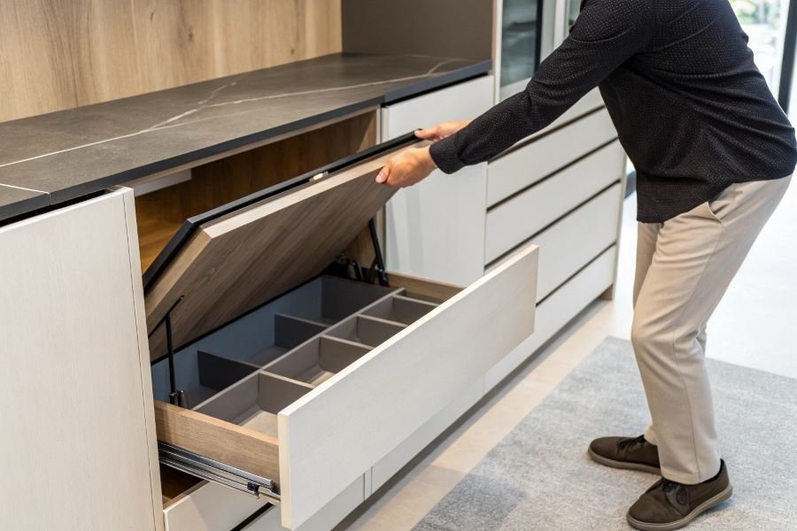 Современные механизмы антресолей: выбор для максимального комфорта