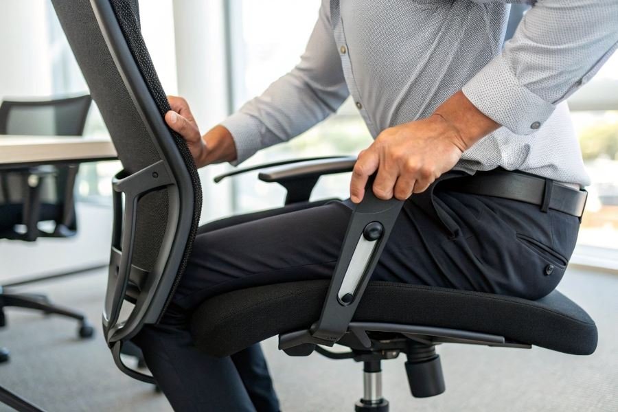 Как правильно настроить офисное кресло для комфортной работы