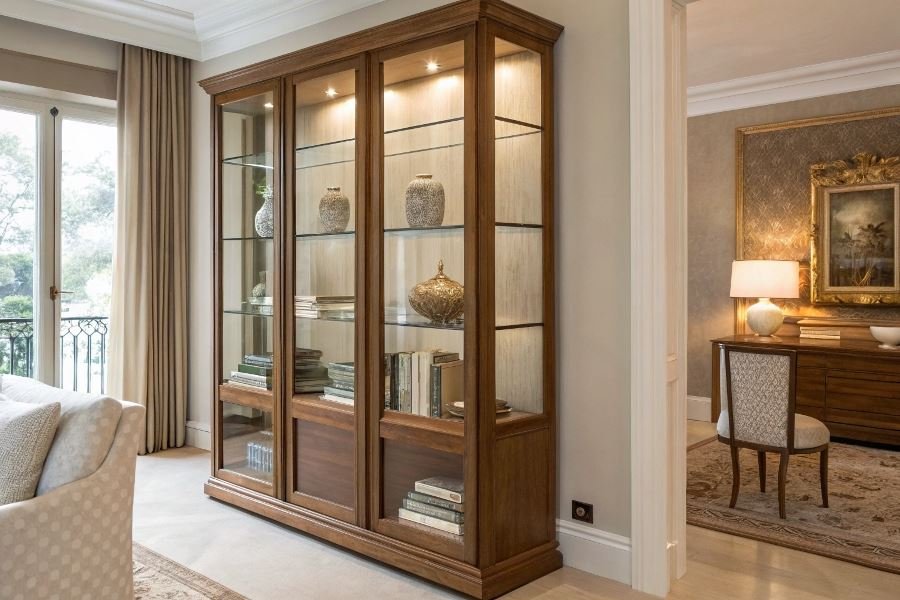 Как выбрать идеальный шкаф-витрину для гостиной: критерии