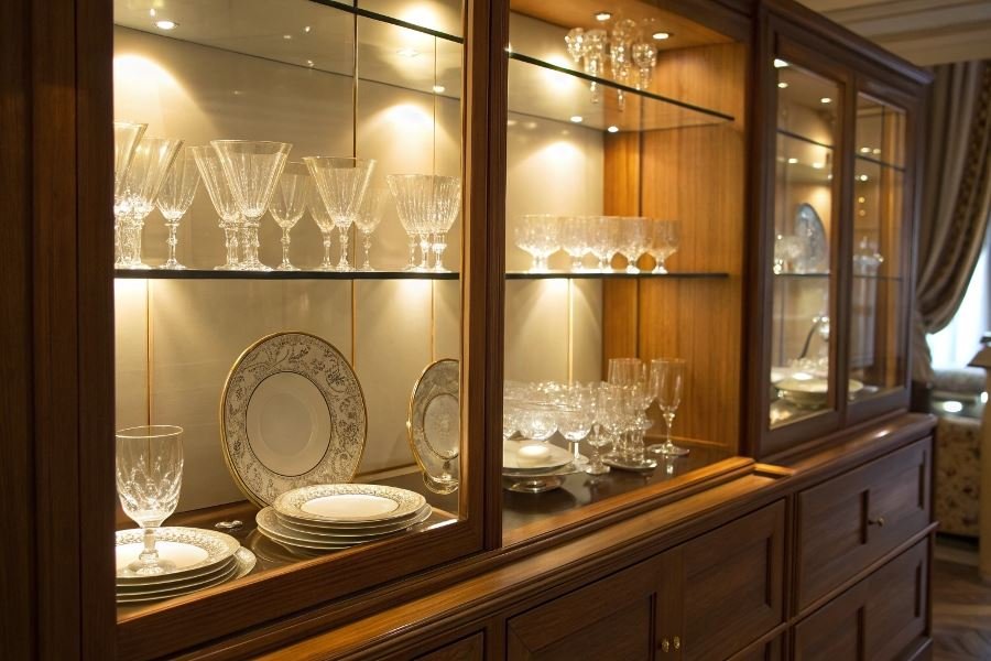 Шкафы-витрины для посуды: идеальное сочетание стиля и функций