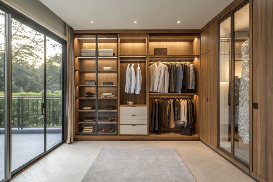 Распашные шкафы с антресолью: идеальное хранение