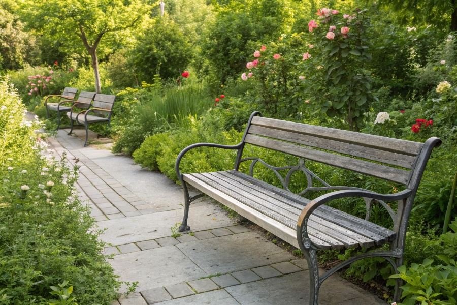 741-outdoor-bench-materials-strength-aesthetics-balance Лучшие материалы для уличных скамеек: сравнение и выбор