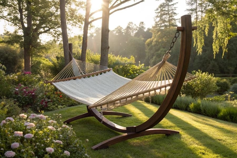 762-hammock-frames-perfect-backyard-relaxation Топ-3 каркасных гамаков для загородного дома: обзор